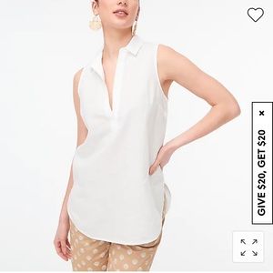 NWT J. Crew Factory Sleeveless Linen Tunic